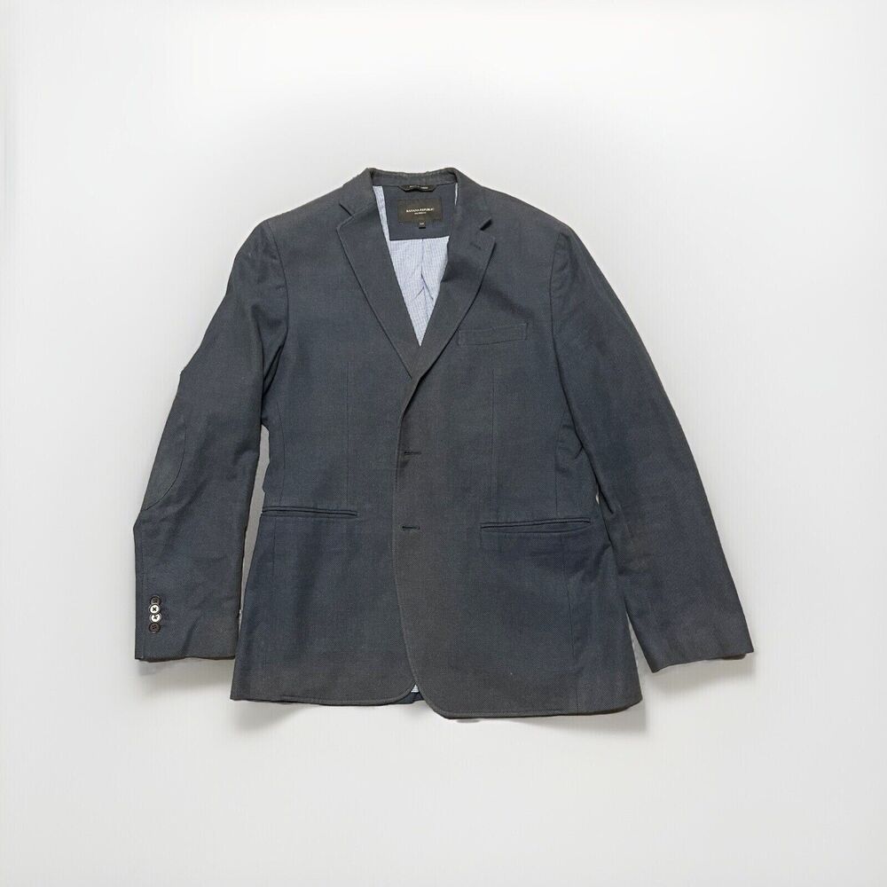Banana Republic Blue Blazer 2 Button Sport Coat Jacket Mens Size 42R